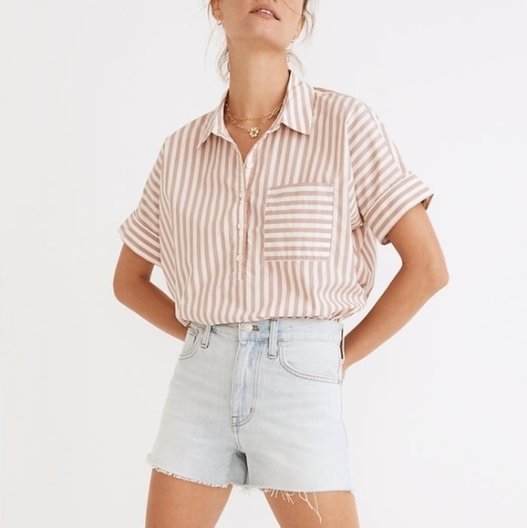 NWT Madewell Relaxed Denim Shorts in Essen Wash $78 - Picture 3 of 13